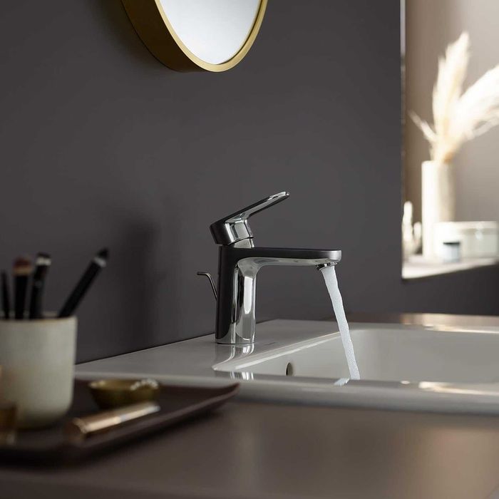 hansgrohe Vernis Blend 100- bateria umywalkowa z zestawem odpływowym