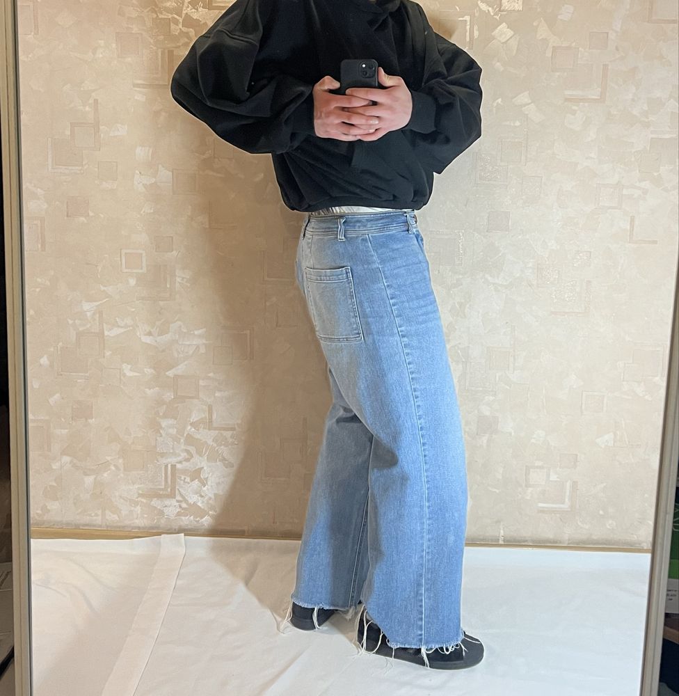 Широкі джинси беггі baggy big boy wide wideleg opium rap реп fade