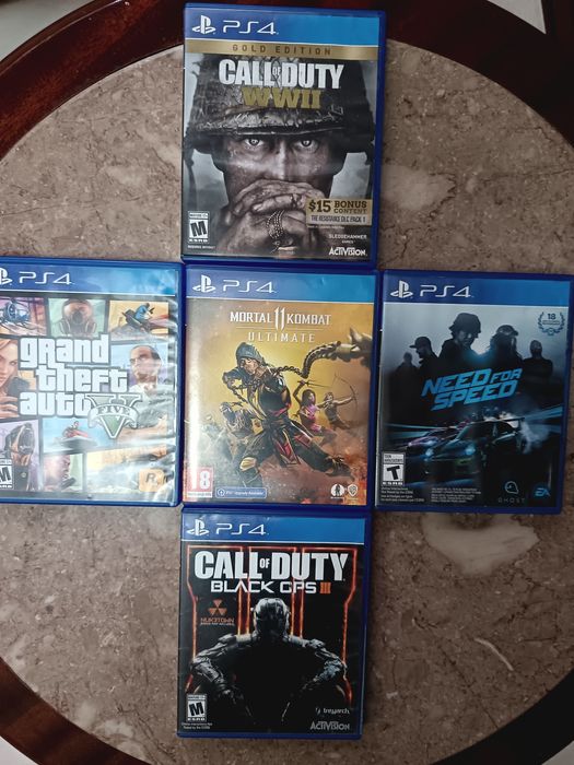 Coleção de jogos Playstation 4