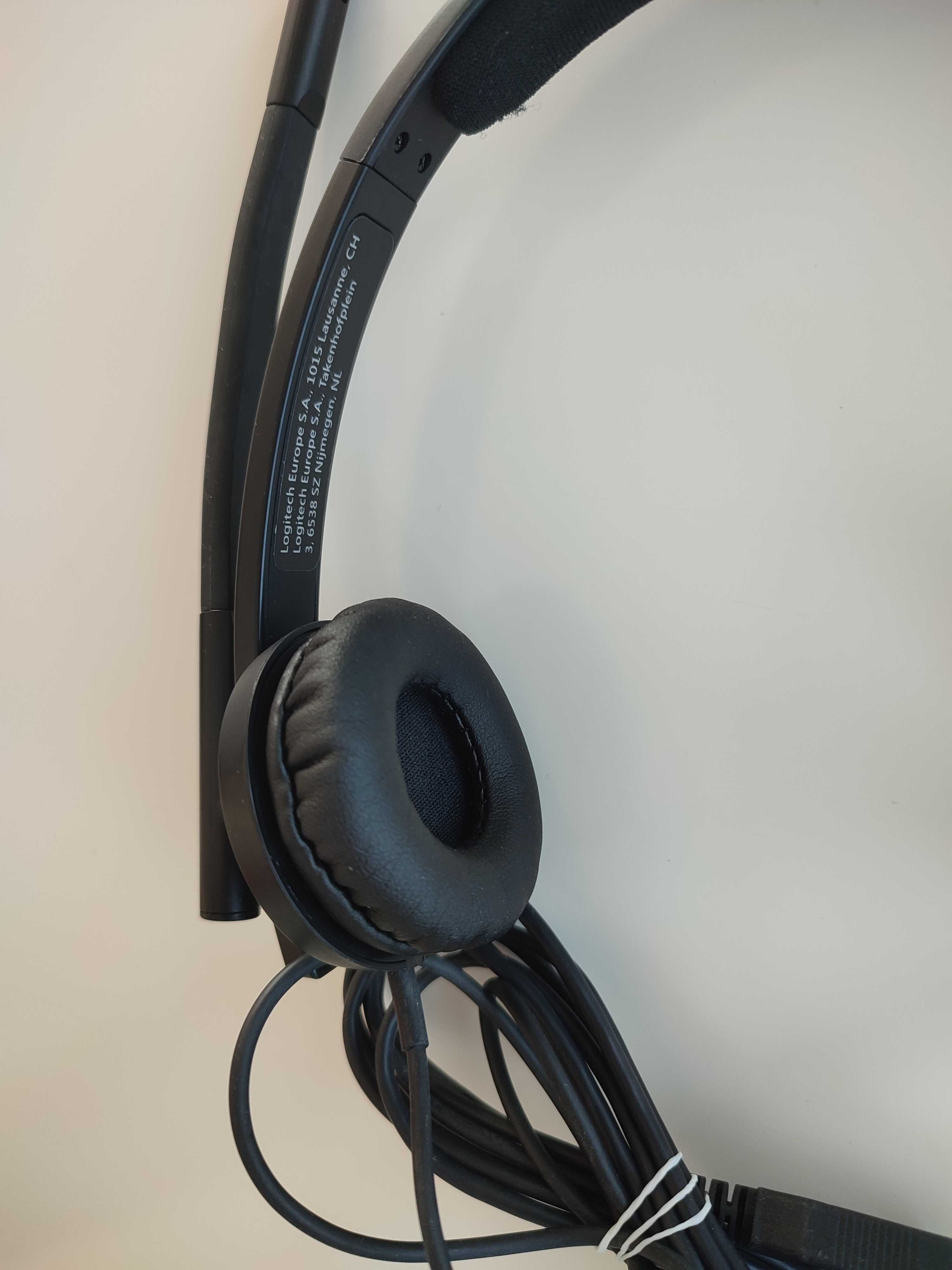Słuchawki z mikrofonem zestaw słuchawkowy Logitech Mono