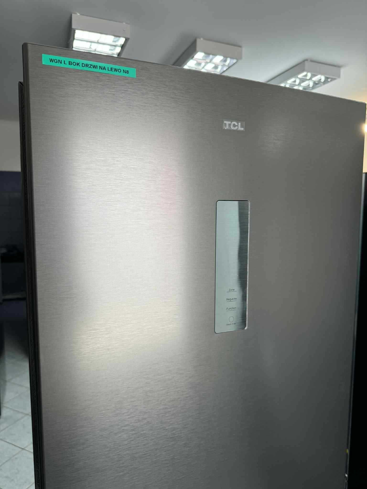OUTLET nowa Lodówka TCL RP318BXE2 grafitowa NoFrost 185 cm N8