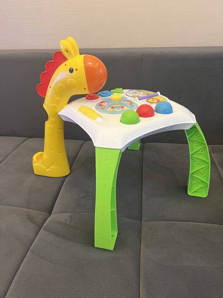 Fisher Price wesoły stoliczek żyrafy interaktywny