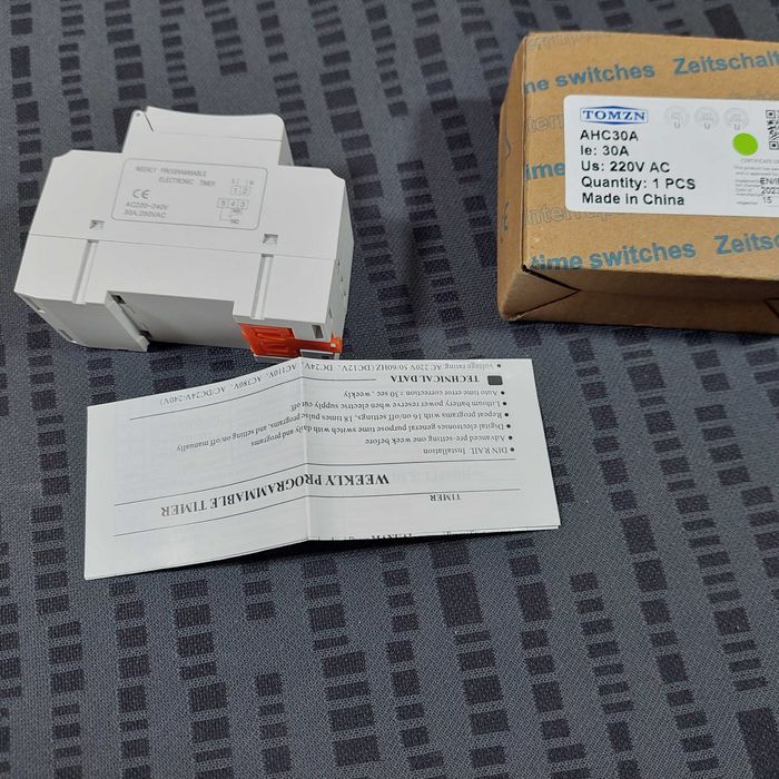 Крутой электрический недельный профи таймер, установка на DIN-рейку