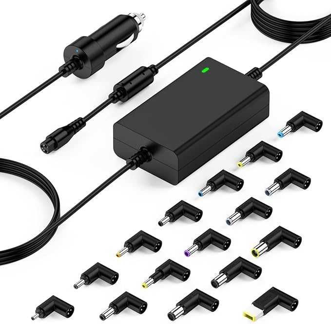 90 W uniwersalny zasilacz samochodowy laptop kabel DC adapter