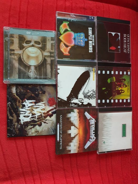 Płyty CD Led Zeppelin, Metalica, E.L & P i in.
