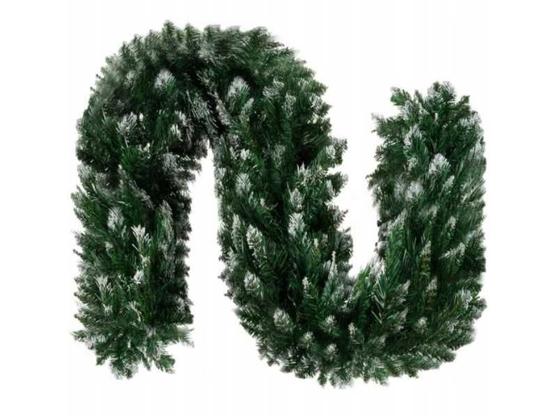 Girlanda Świąteczna Gęsta Choinkowa z Ośnieżona Długa 270 cm