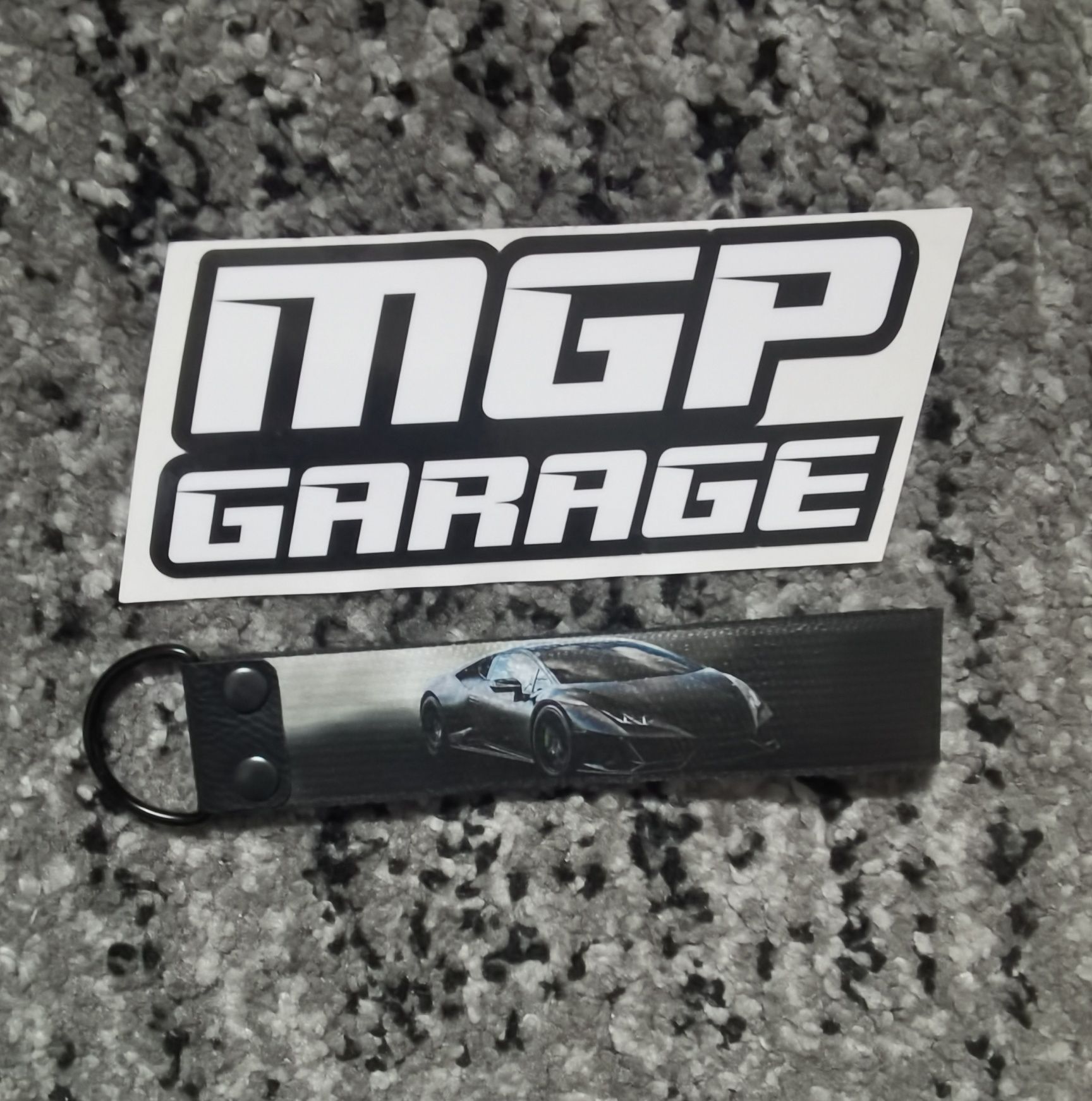 MGP GARAGE limitowana smycz krótka Lamborghini Huracan TT + wlepa