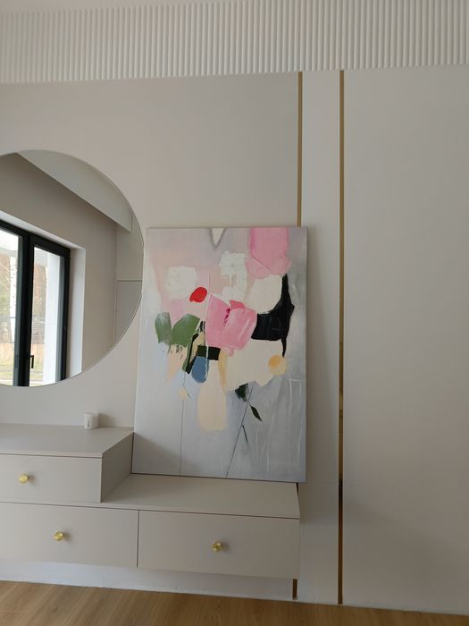 Obraz, abstrakcja, malowany farba olejna