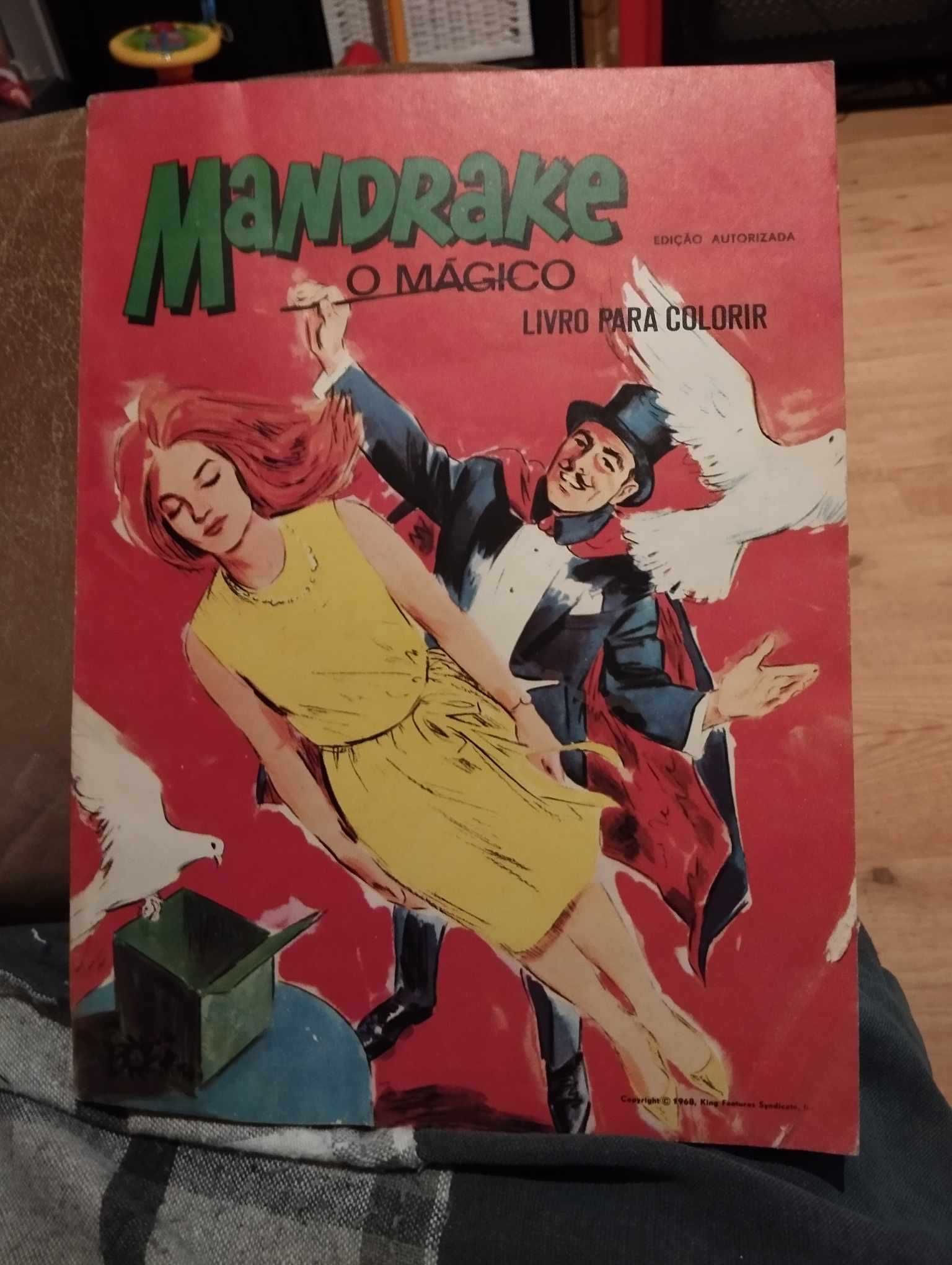 Livro para colorir Mandrake o mágico - 1968