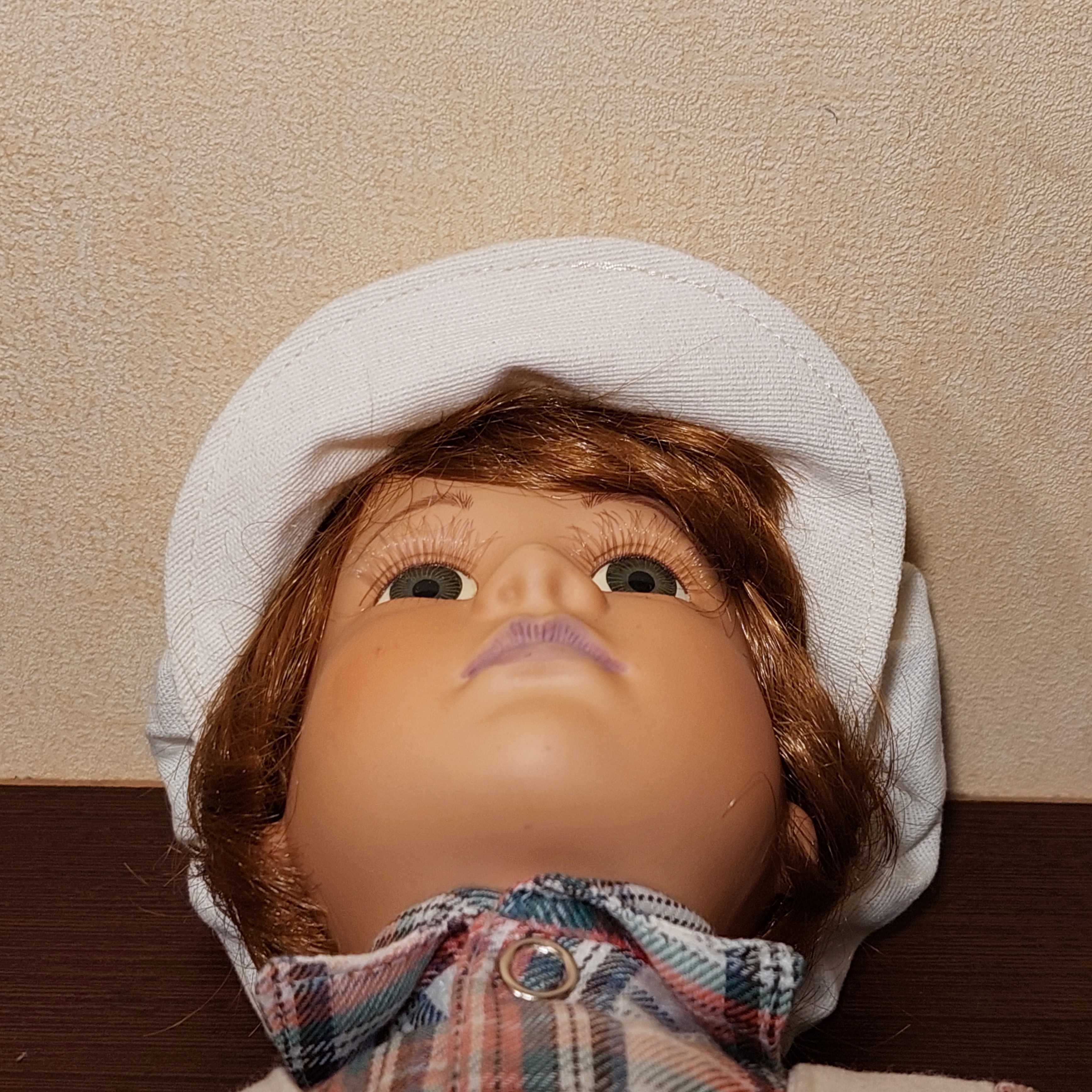 РЕДКАЯ винтажная фарфоровая кукла ПОВАРЕНОК Германия 1970е 48 см повар