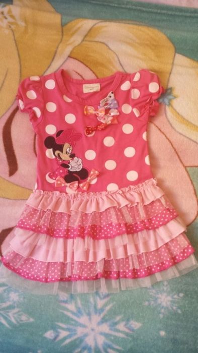 Śliczny komplet myszka minnie 2 - 3 lat