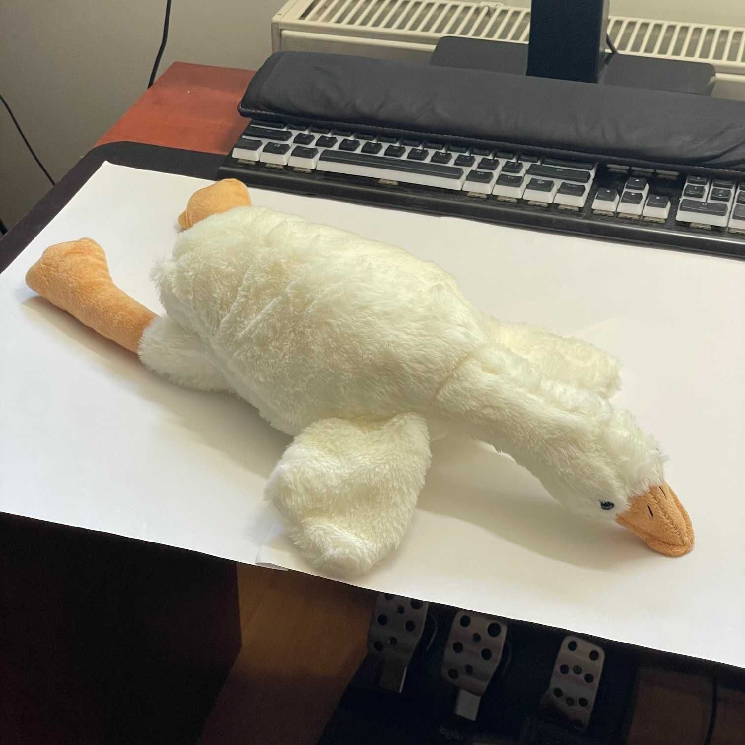 HIT SEZONU pluszowa gęś kaczka pluszak przytulanka duży 50 cm