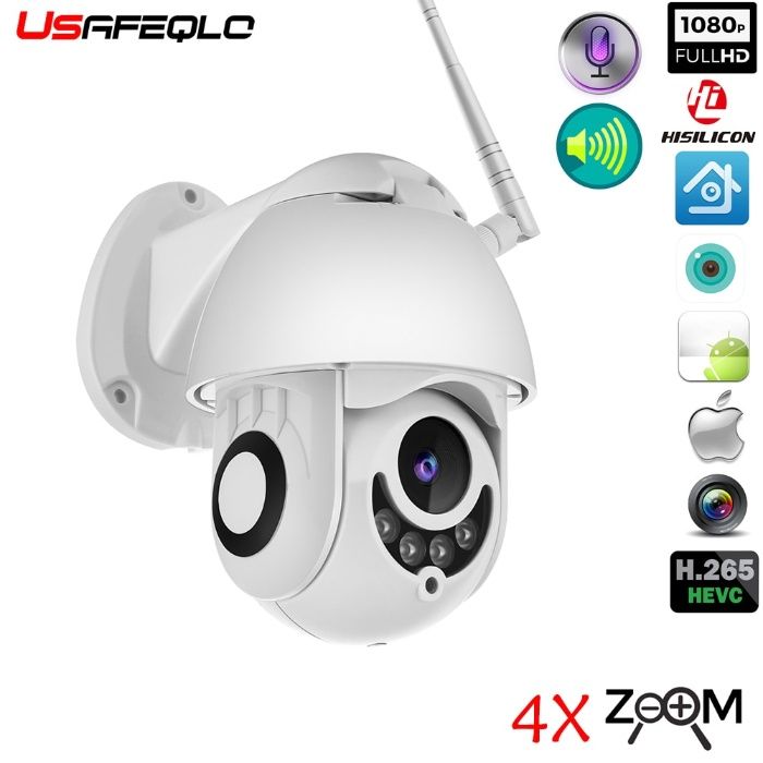 USAFEQLO FullHD 1080P PTZ IP Камера х4 Zoom 2.8 ~ 12 мм