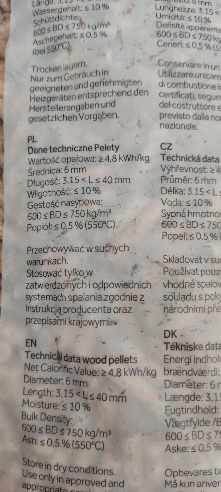 Pellet niemiecki Timber EnPlus DIN Barlinek Lava transport