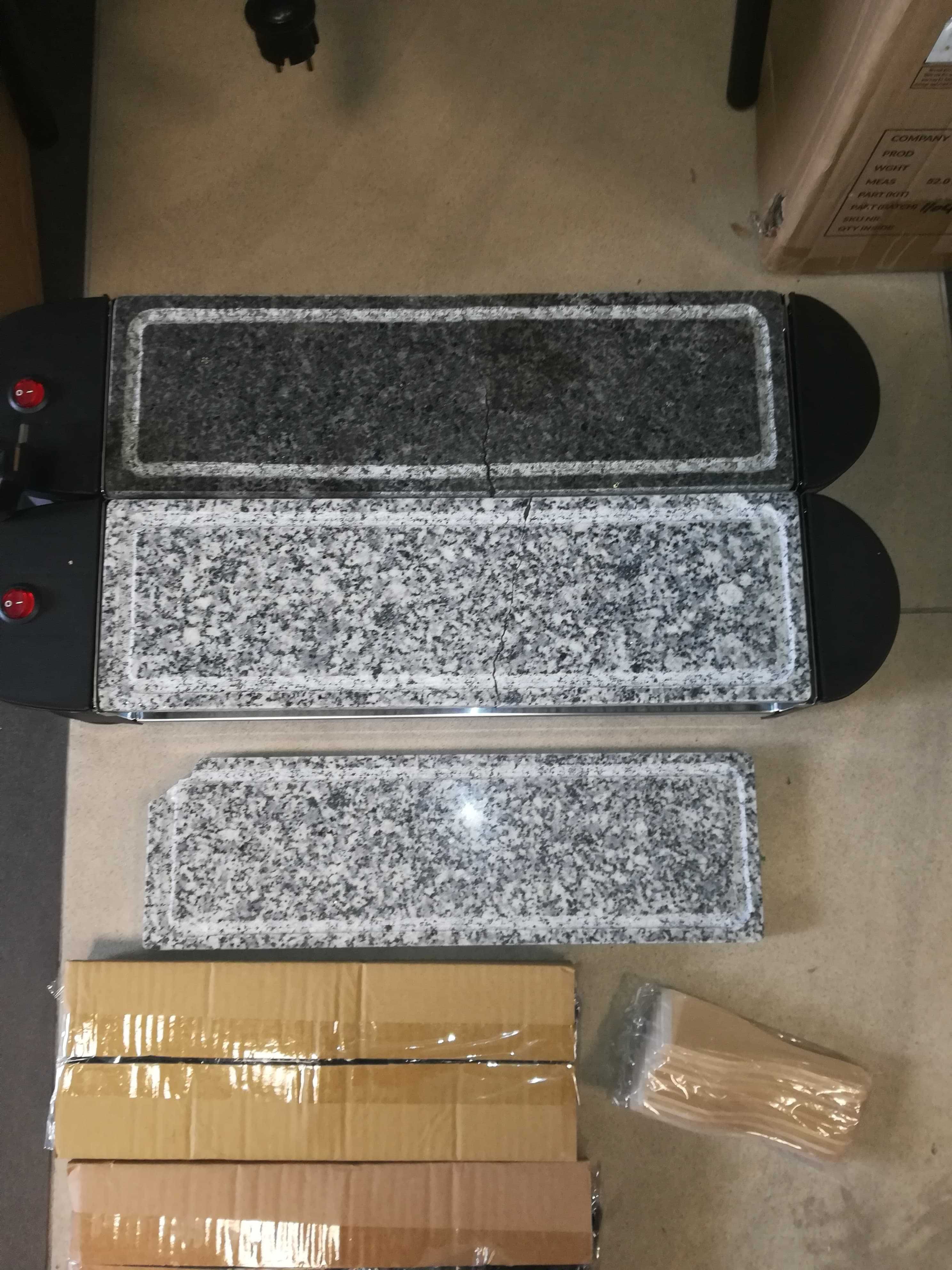 Grill raclette elektryczny 1200W 8 osób kamień Klarstein Tenderloin100