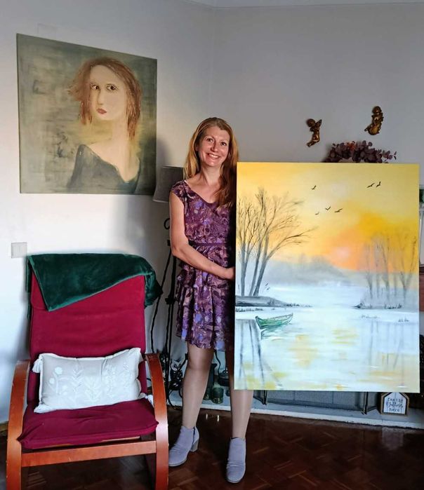 Óleo sobre tela, original, 70cmx100cm