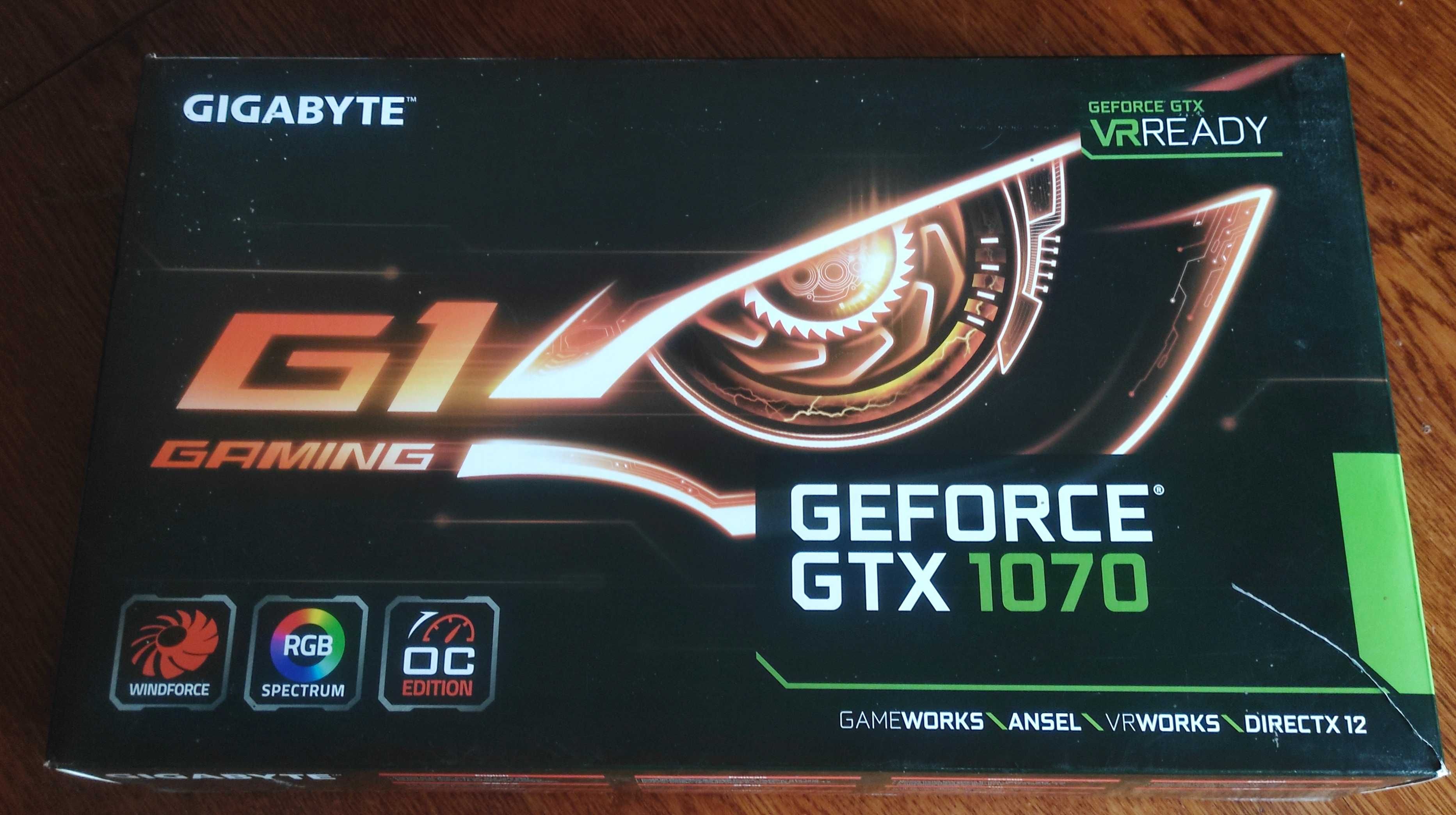Відеокарта Gigabyte GTX 1070 Gaming G1 8Gb GDDR5