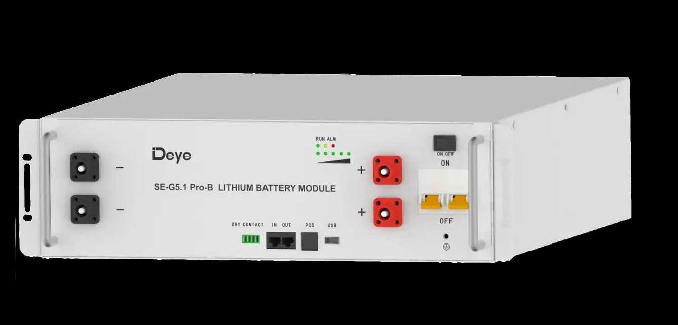 Kit de lítio Deye S2 20 kWh/dia com bateria DOD de 5,12 kWh 90%