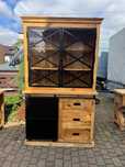 Kredens /biblioteka /rustykalna /styl industrialny /drewno egzotyczne