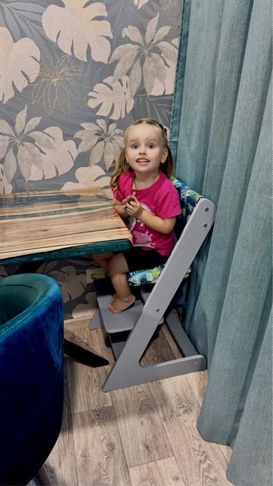 Зростаючий стільчик Дитячий стільчик Растущий стул