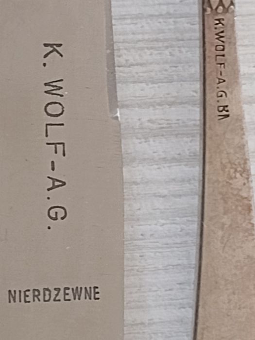 Stare sztućce polski wzór nierdzewne K. WOLF - A. G.