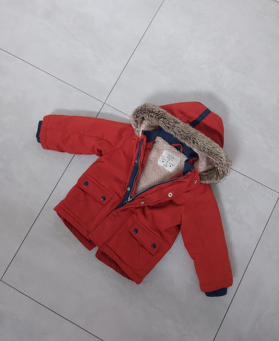 Kurtka zimowa parka 80 ruda f&f