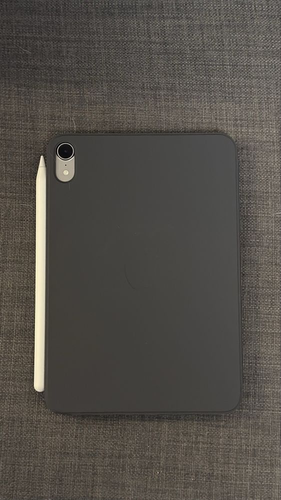 Ipad mini 7 celular 128 gb com pencil pto e smart folio