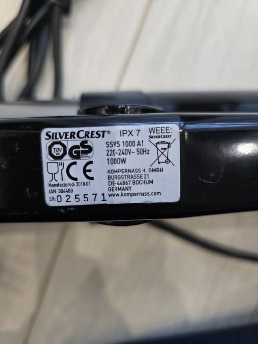 Sous vide Silver Crest 1000W cyrkulator