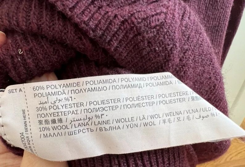 Sweter damski z wełną w składzie S/M