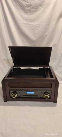 Gramofon Nashville CD DAB+/FM, ciemne drewno