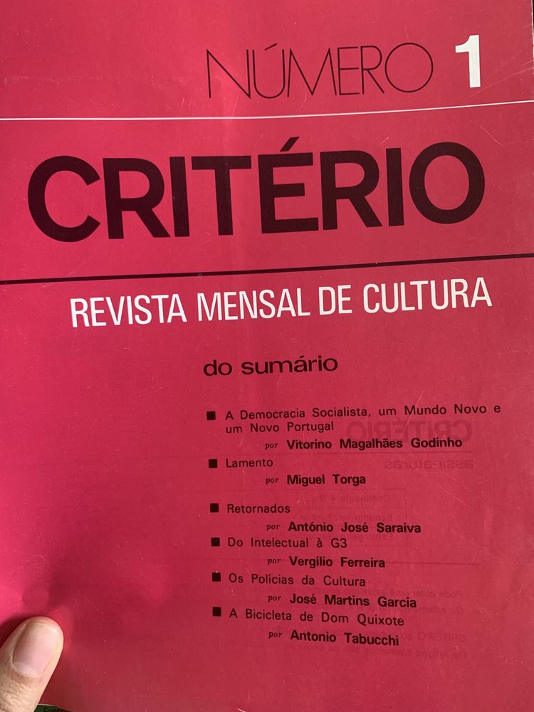 Revistas CRITÉRIO antiga
