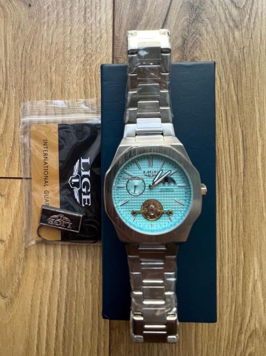 Zegarek automat Lige LG6823 full set NOWY