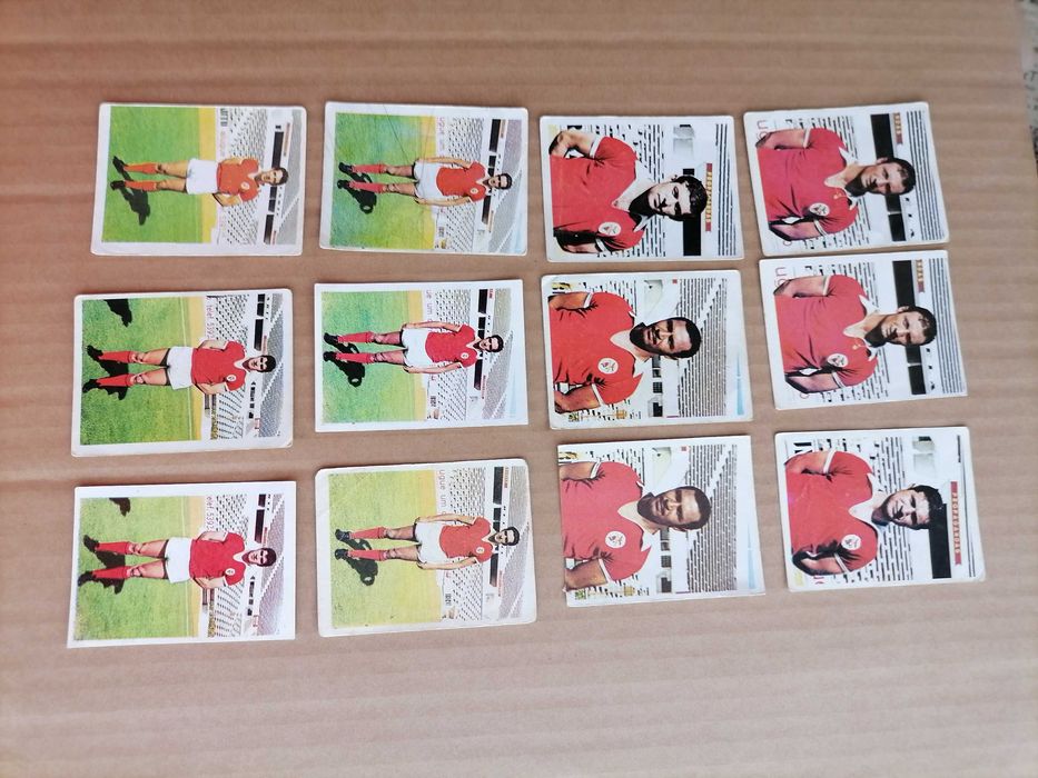 Cromos BENFICA Anos 60's Coluna,Cruz,Cavém,Simões,J.AugustoTorres