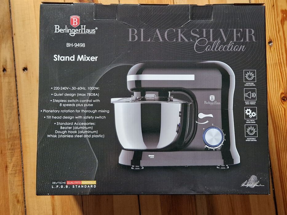 NOWY Robot planetarny BerlingerHaus Black Silver BH/9498, 1000 W, 4,5