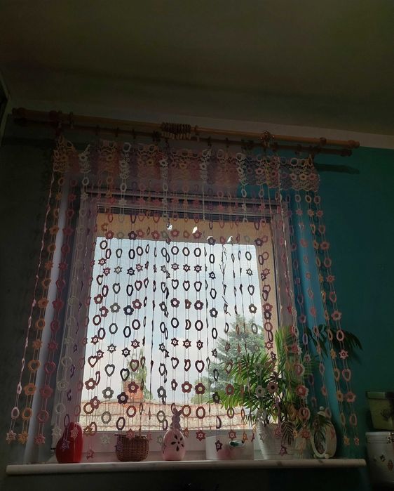 Firanka kolorowa dlug. 150cm