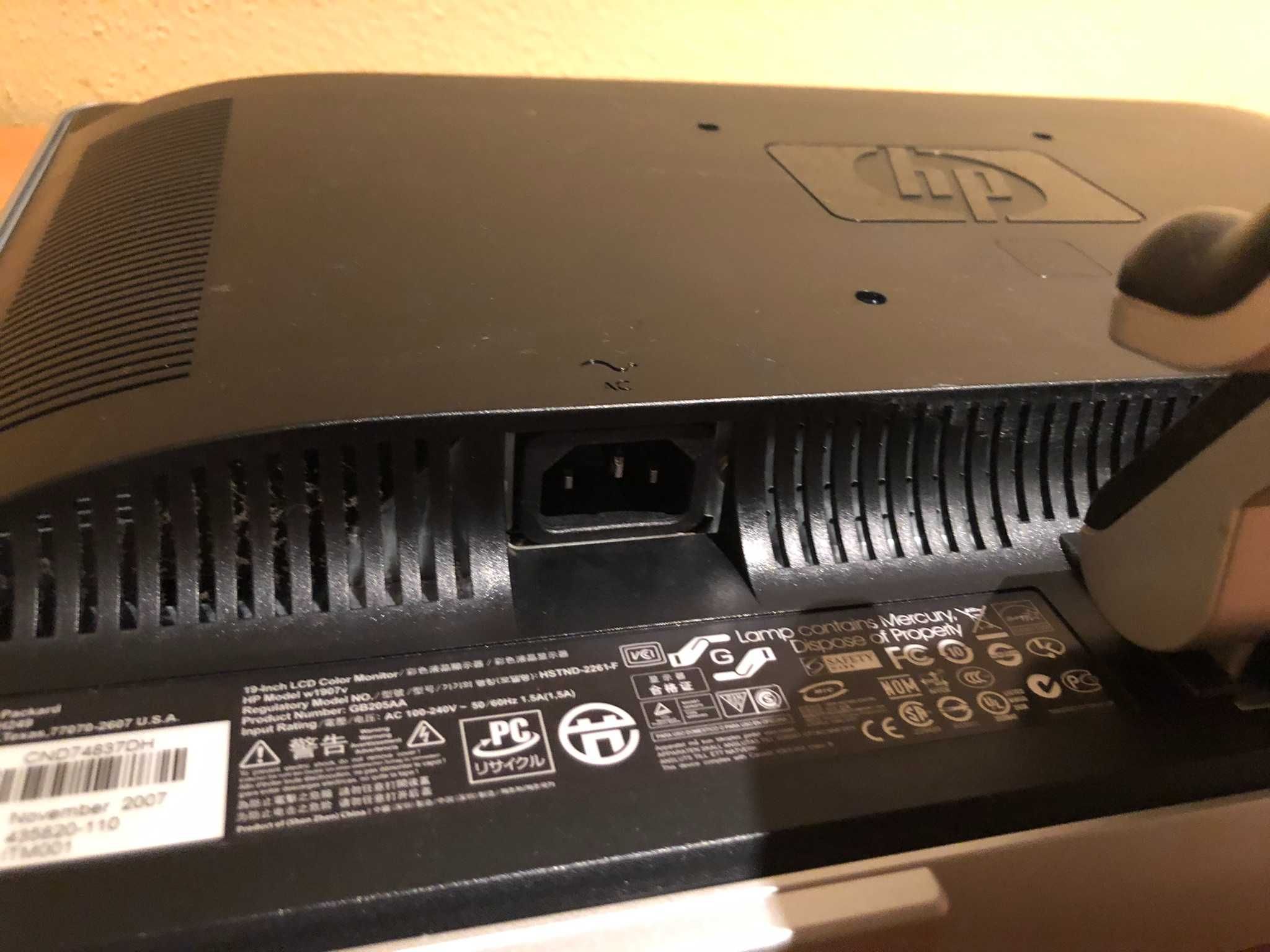 Monitor HP Pavilion w1907v (19 polegadas)