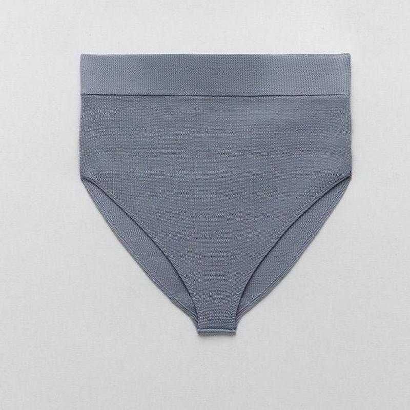 Высокие женские трусики вязаные слипы ZARA