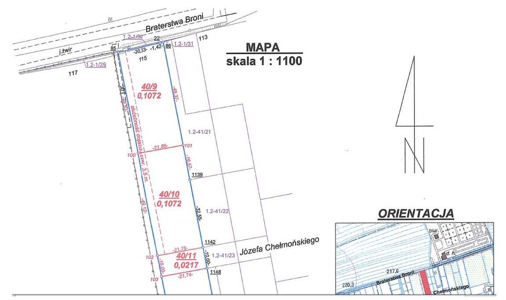 Działka budowlana ul. Braterstwa Broni (Karolówka) Zamość