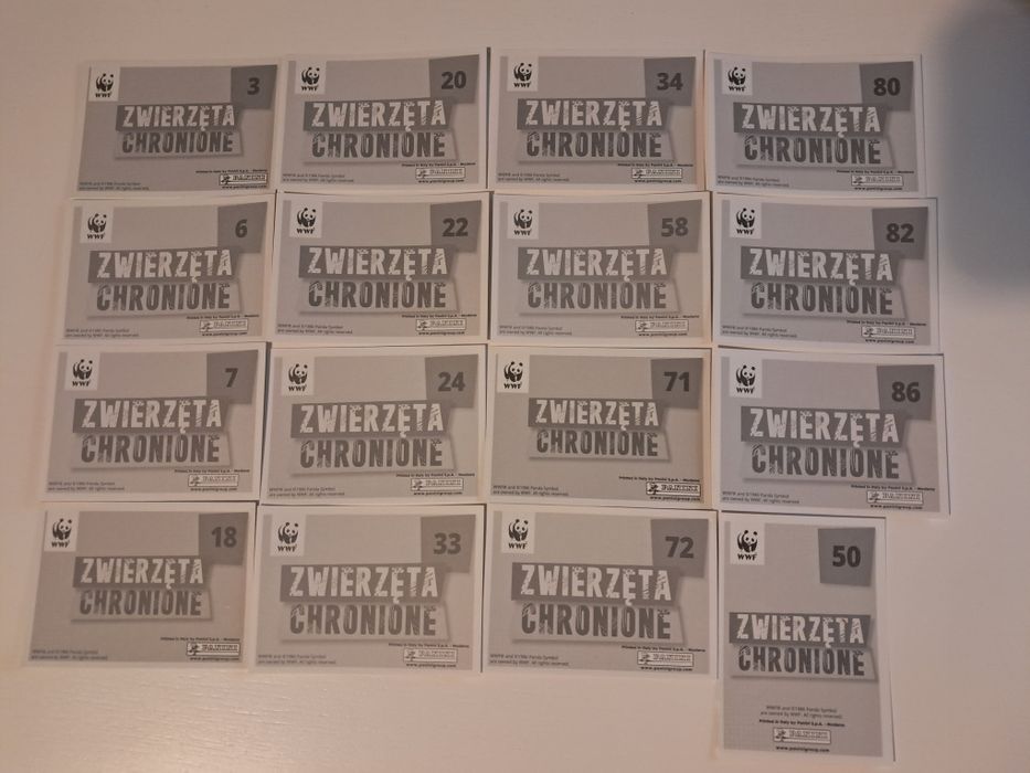 Naklejki WWF - rezerwacja dla Piotra