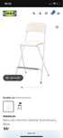 Duas cadeiras altas brancas ikea Franklin