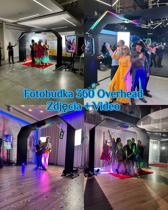 7 automatów fotolustro fotobudka led retro 360 overhead ai glambot