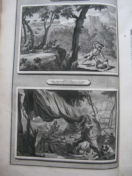 Біблія 1700р 47х30см антикварна книга бароко 400 гравюр карти офорт