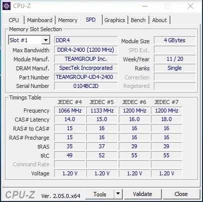 Team (TeamGroup) ddr4= 4Gb 2400MHz