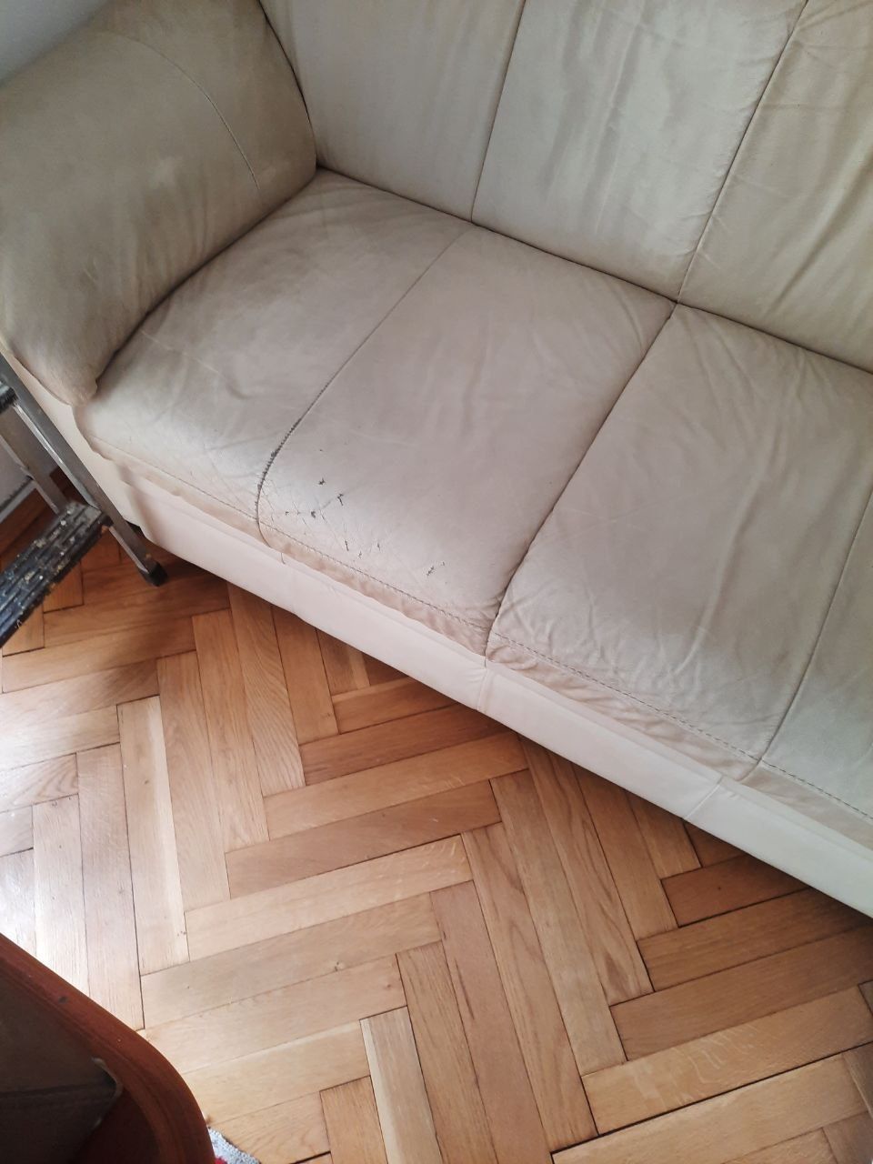 Sofa naróżnik skórzany