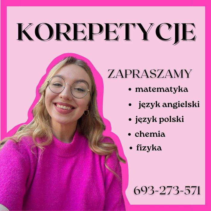 Korepetycje matematyka angielski chemia polski OSTATNIE MIEJSCA