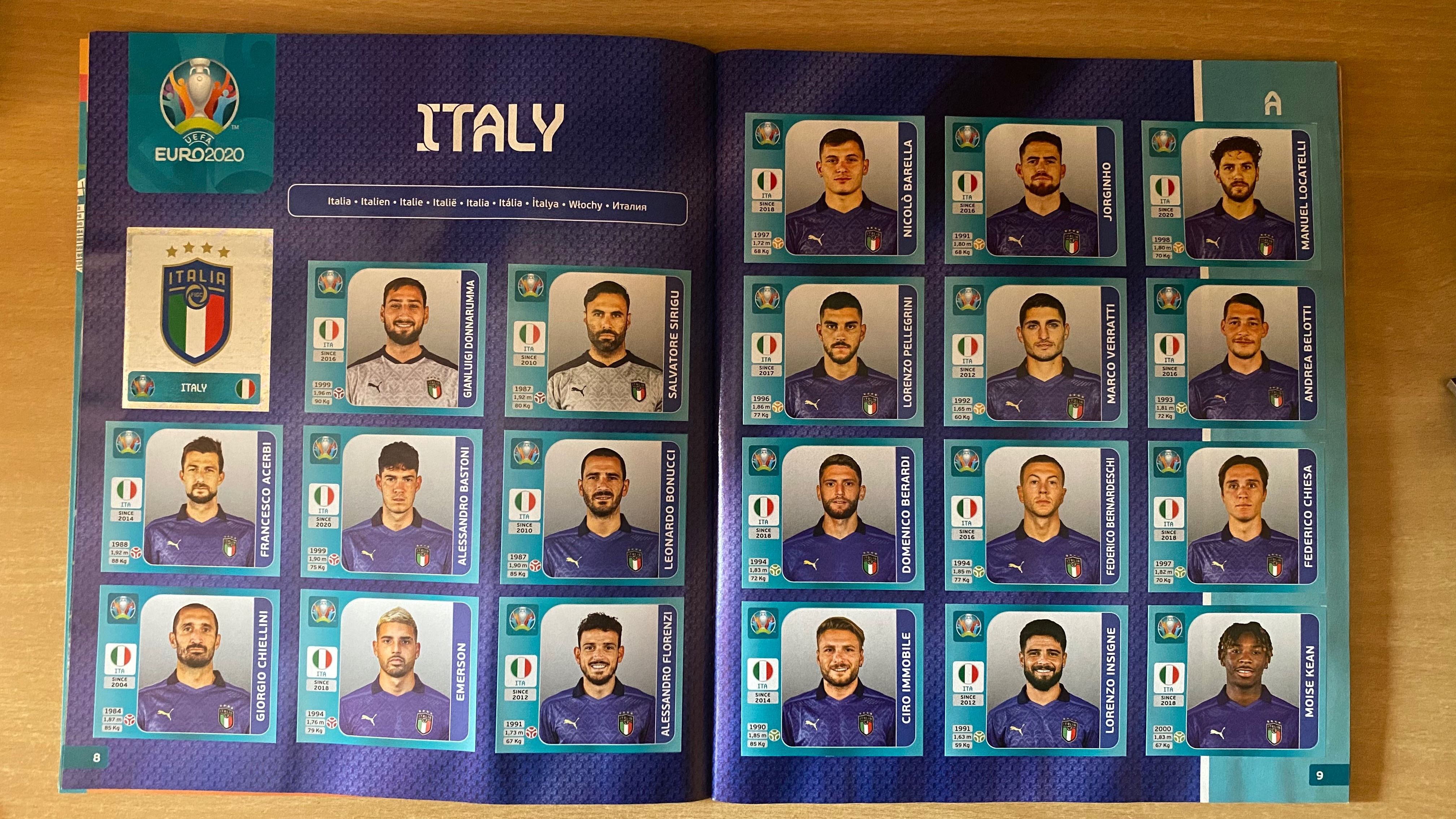 UEFA Euro Tournament Edition 2020 - album PANINI [naklejonych 568/568]