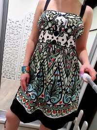 Платье teeze плотное хлопковое цветное летнее брендовое Италия сарафан