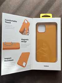 Чехол для Iphone 13 оранжевий/orange Baseous MAGNETIC DESIGN