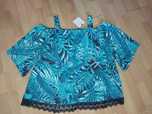Nowa duża bluzka damska lato wiskoza 52 54 6xl duza  plus size print r