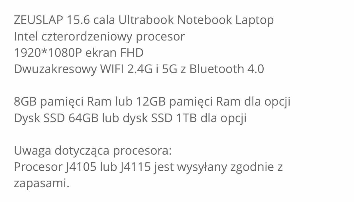 Laptop nowy okazja